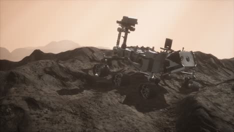 Curiosity-Mars-Rover-Erkundet-Die-Oberfläche-Des-Roten-Planeten.-Elemente-Dieses-Von-Der-NASA-Bereitgestellten-Bildes
